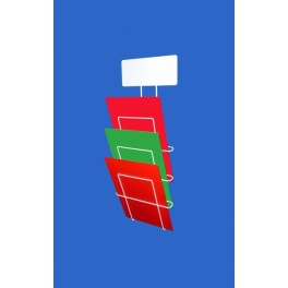 Nástenný držiak 3 x A4, s logom